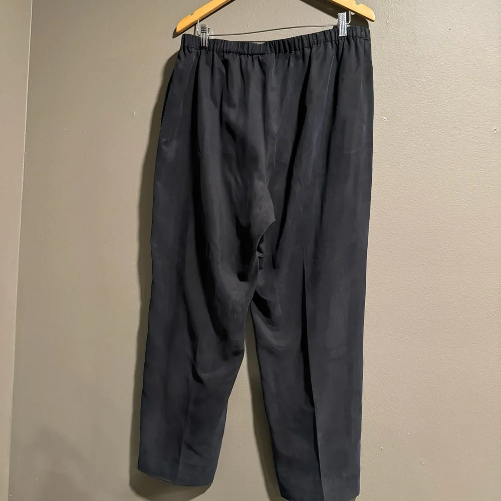 GO by GoSilk 100% Silk Pant With Pockets Size XL - Picture 2 of 9